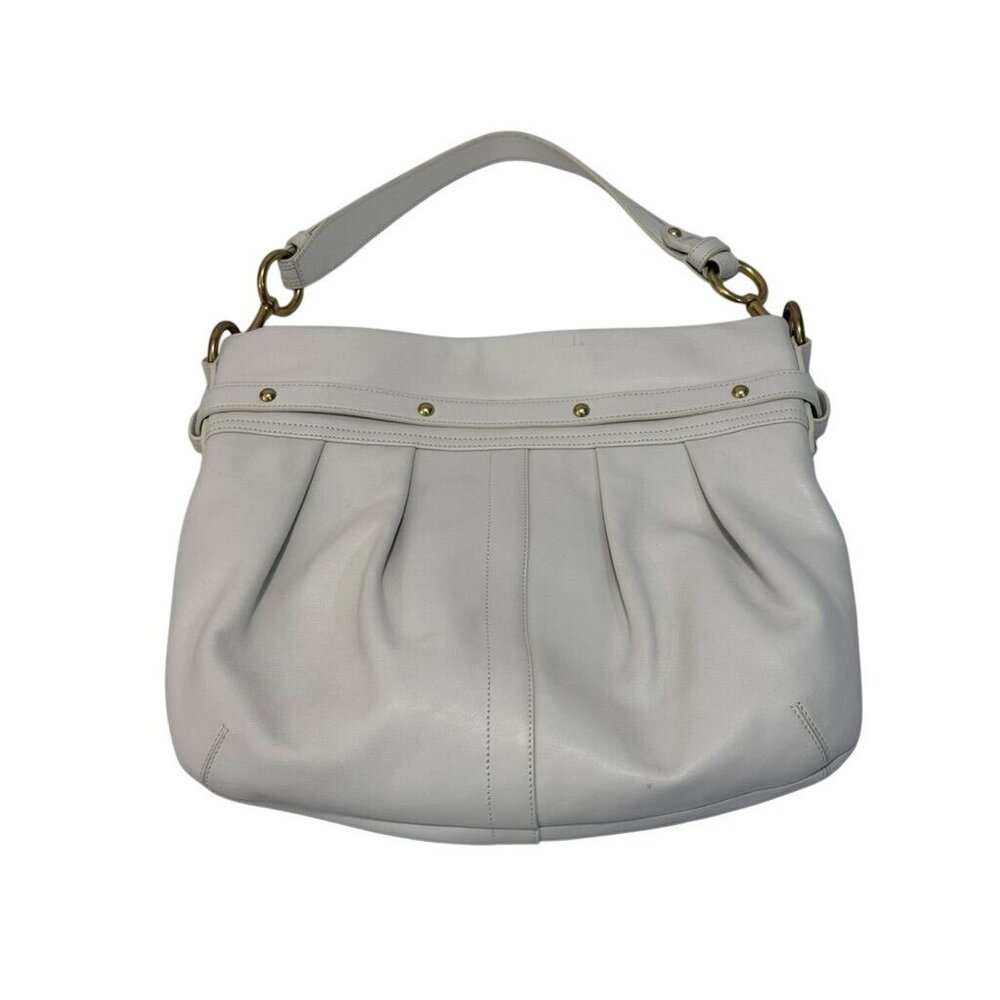 Coach Hampton White Hobo Shoulder Bag Gold tone Hardware NWOT - Picture 3 of 13